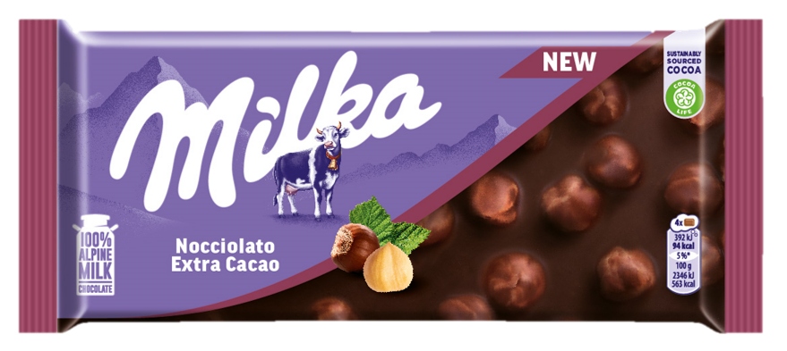 MILKA TAV. NOCCIOLATO EXTRA CACAO GR.100          