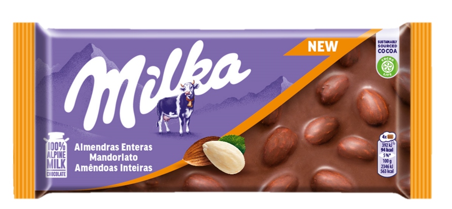 MILKA TAV.MANDORLATO 100G                         