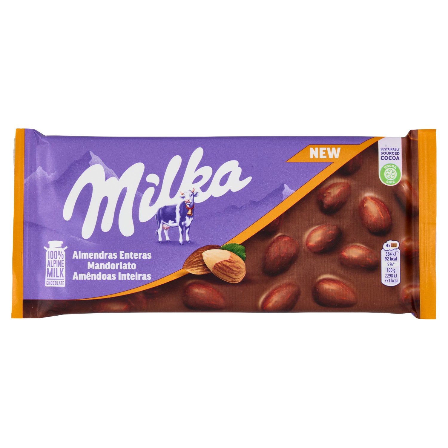 MILKA TAV.MANDORLATO 100G                         
