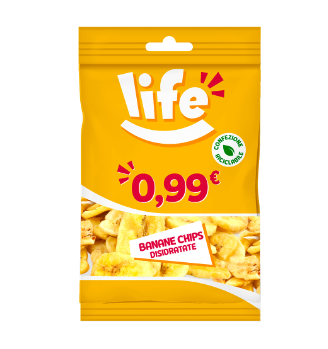 LIFE BANANA CHIPS GR.90 T.0,99                    