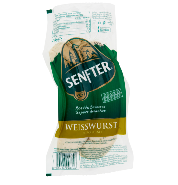 WURSTEL WEISSWURST SENFTER GR.200                 