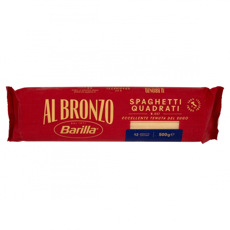 PASTA BARILLA AL BRONZO SPAGHETTI QUADR. GR.500   