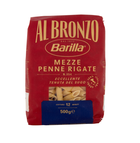 PASTA BARILLA AL BRONZO MEZZE PENNE RIG. GR.500   