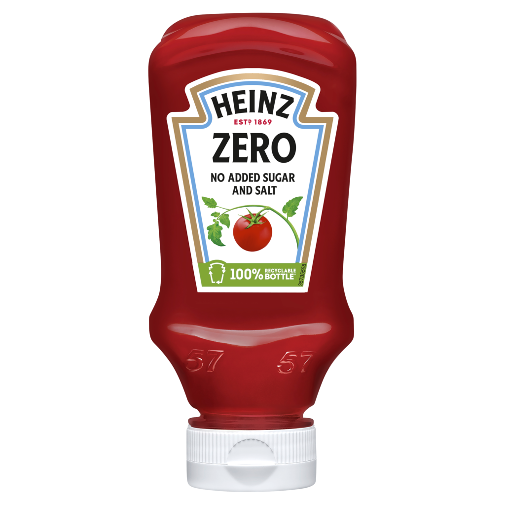 KETCHUP HEINZ ZERO GR.235 TOP DOWN                