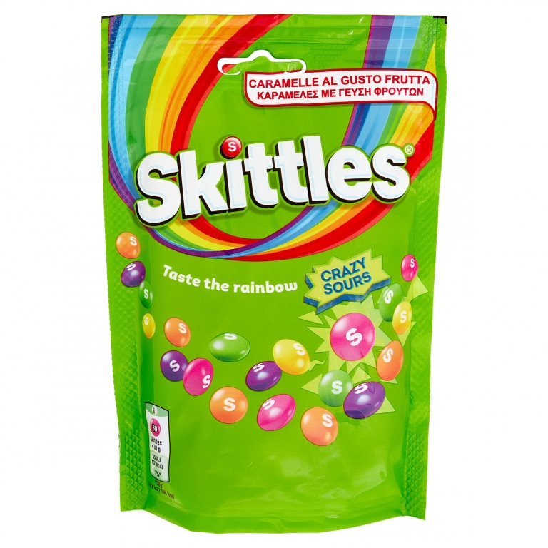 SKITTLES CRAZY SOURS GR.136 BS                    