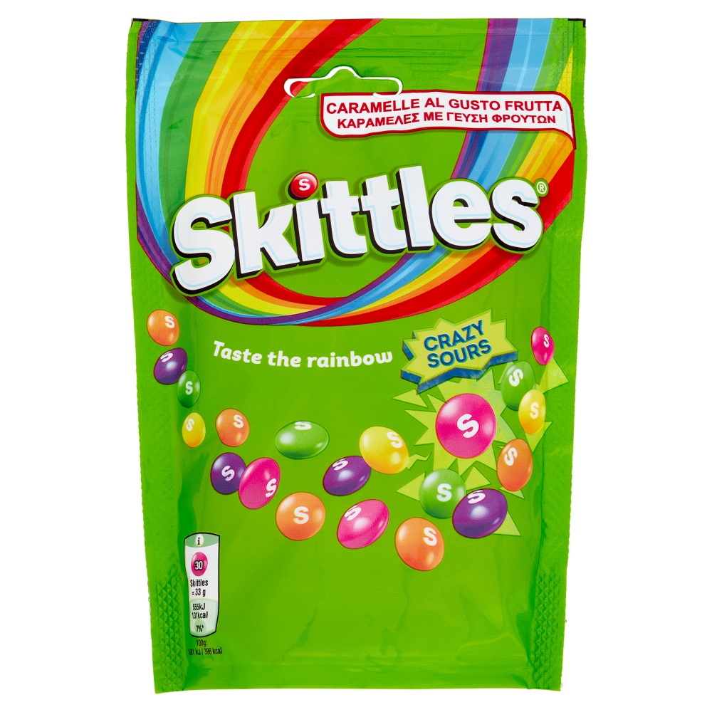 SKITTLES CRAZY SOURS GR.136 BS                    