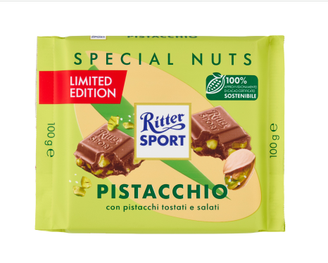 RITTER SPORT PISTACCHIO GR.100                    