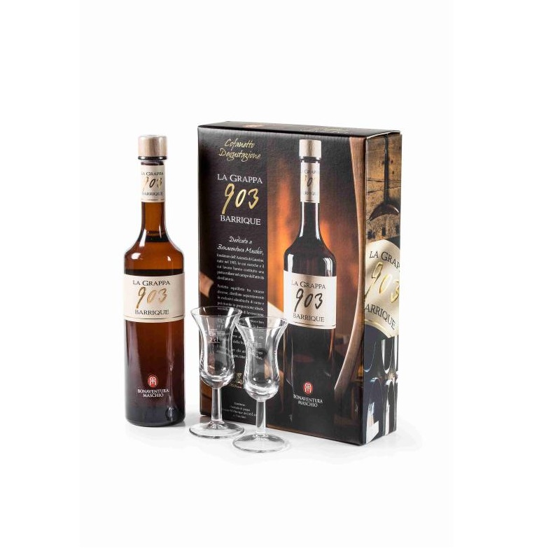GRAPPA BARRIQUE 903 CL.35 CONF.+2 BICCHIERI       