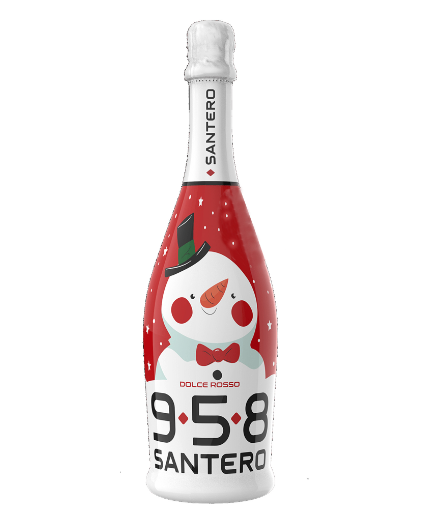 SPUMANTE SANTERO 958 NATALE ROSSO DOLCE CL.75     