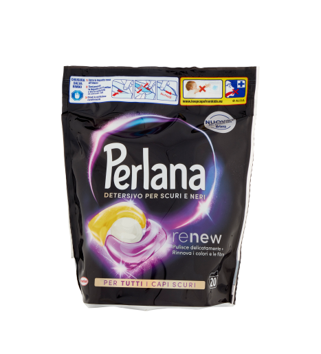 PERLANA CAPS NERO 20 LAV.                         