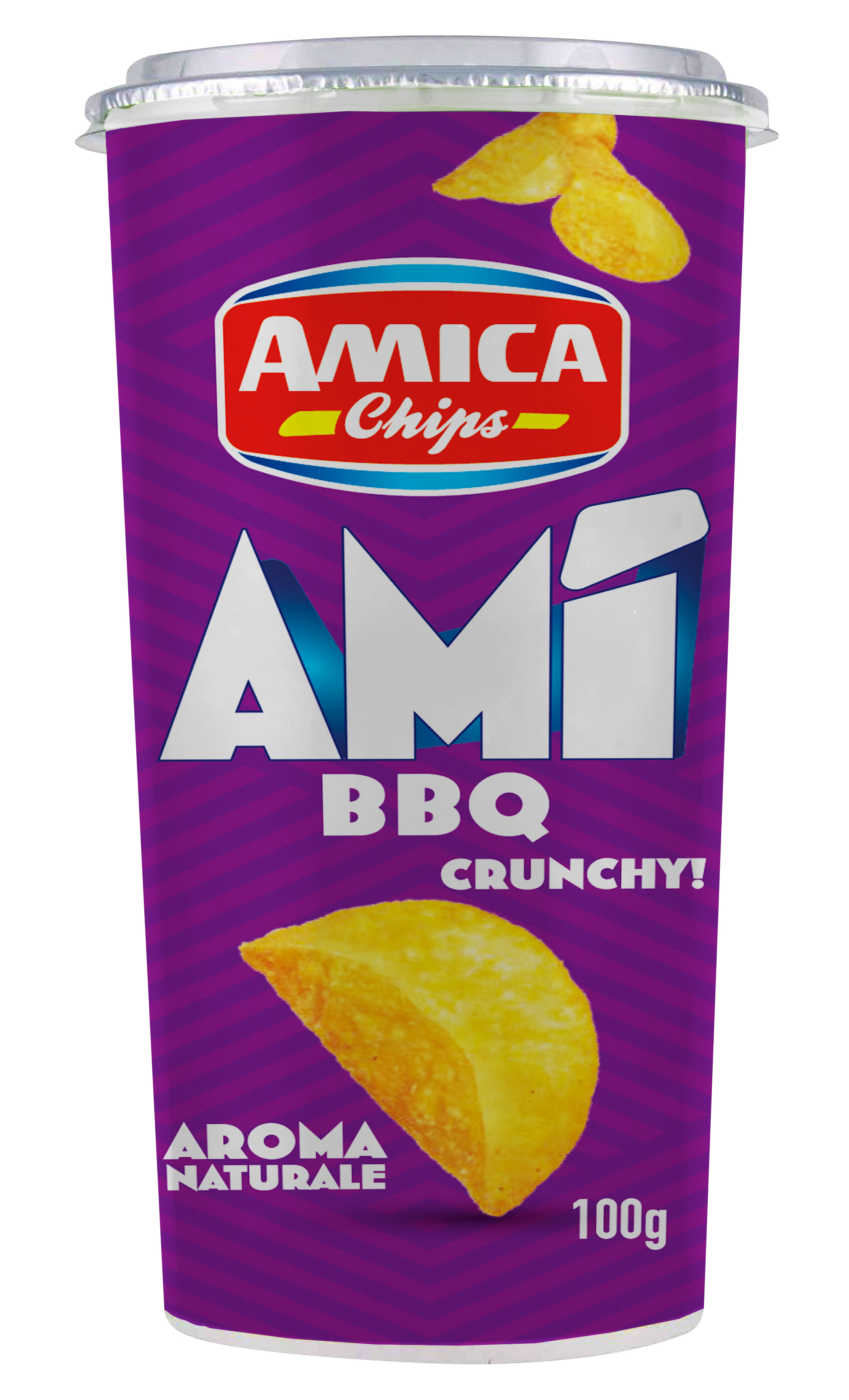 PATATINE TUBO AMI'BBQ AMICA CHIPS GR.100          