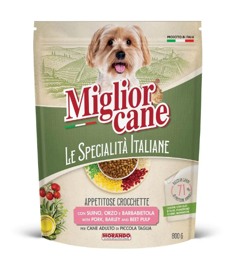 MORANDO CANE SPEC.ITALIANE CROCC.SUINO ORZO 800GR 