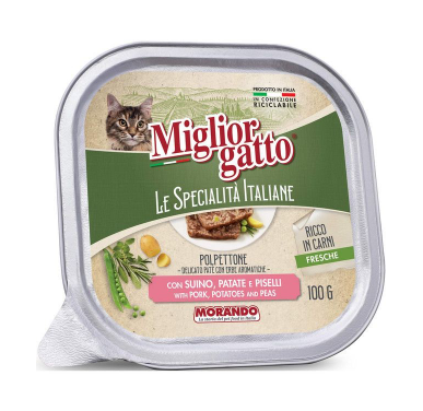 MORANDO GATTO SPEC.ITALIANE PATE'SUINO PAT. GR.100