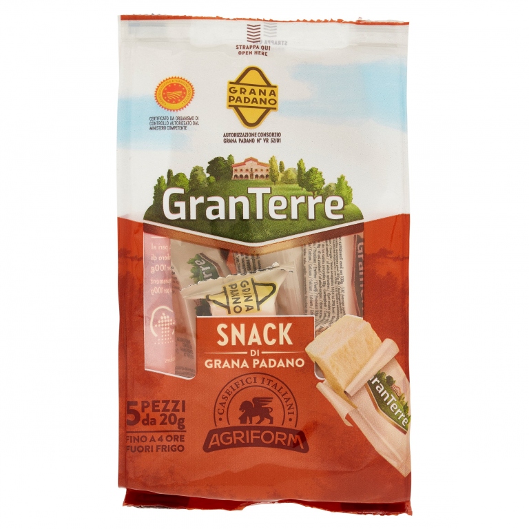 GRANTERRE SNACK GRANA PADANO GR.20X5              