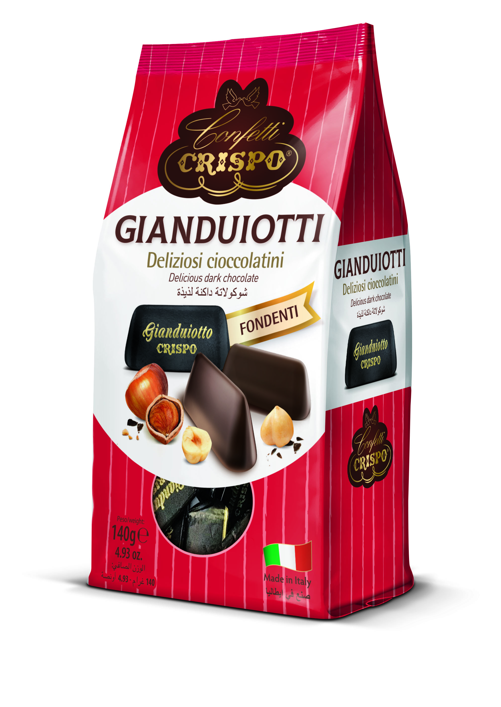 CRISPO GIANDUIOTTI FONDENTI GR.140 BS             