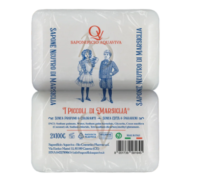 SAPONE BUCATO PICCOLI DI MARSIGLIA 2X100 GR       