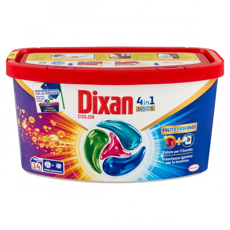 DIXAN DISCS 4/1 COLOR 14 PEZZI                    