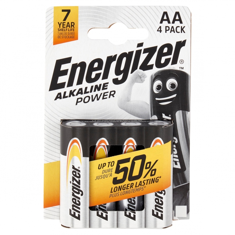 ENERGIZER BATTERIE ALK STILO AA X4                