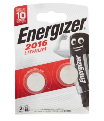 ENERGIZER BATTERIE CR2016 LITHIUM X2              