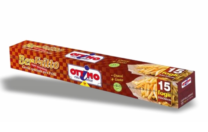 CARTA FRITTI OTTIMO A FOGLI 32X33 PZ 15           