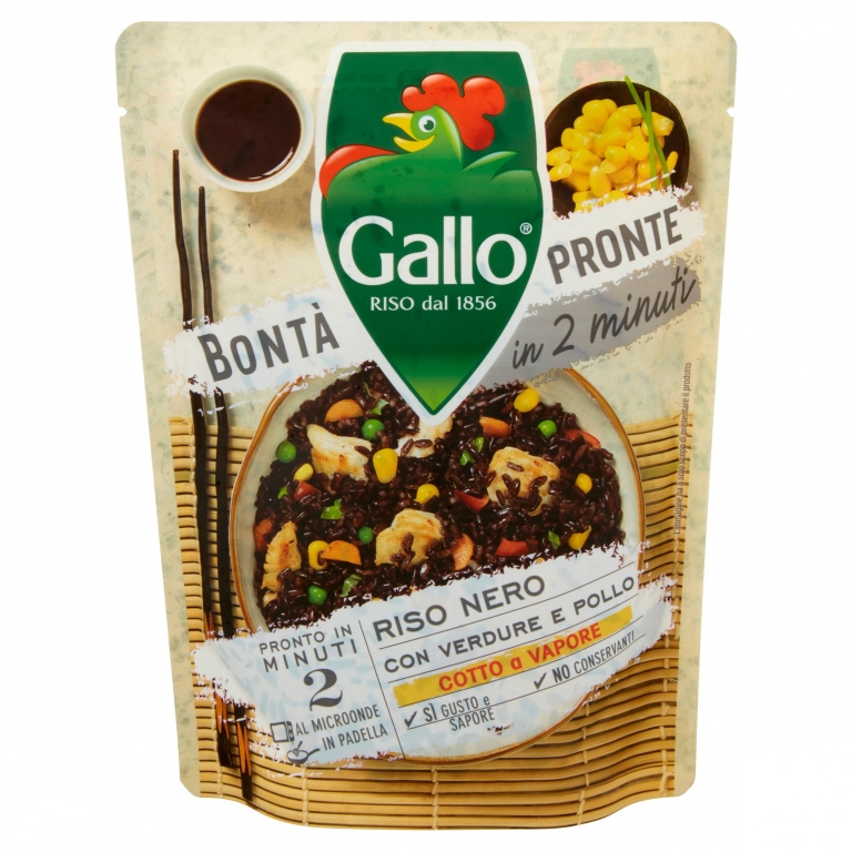 RISO GALLO BONTA'PRONTE RISO NERO/VERD&POLLO GR250