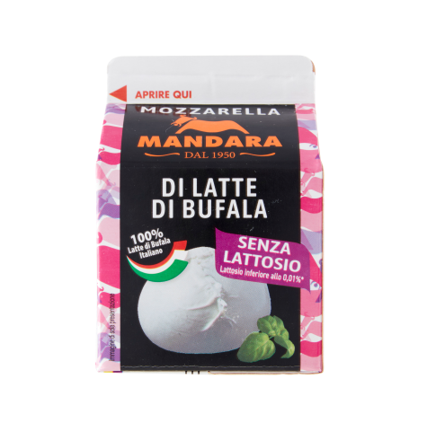 MOZZARELLA BUFALA MANDARA SENZA LATTOSIO GR.100 BK