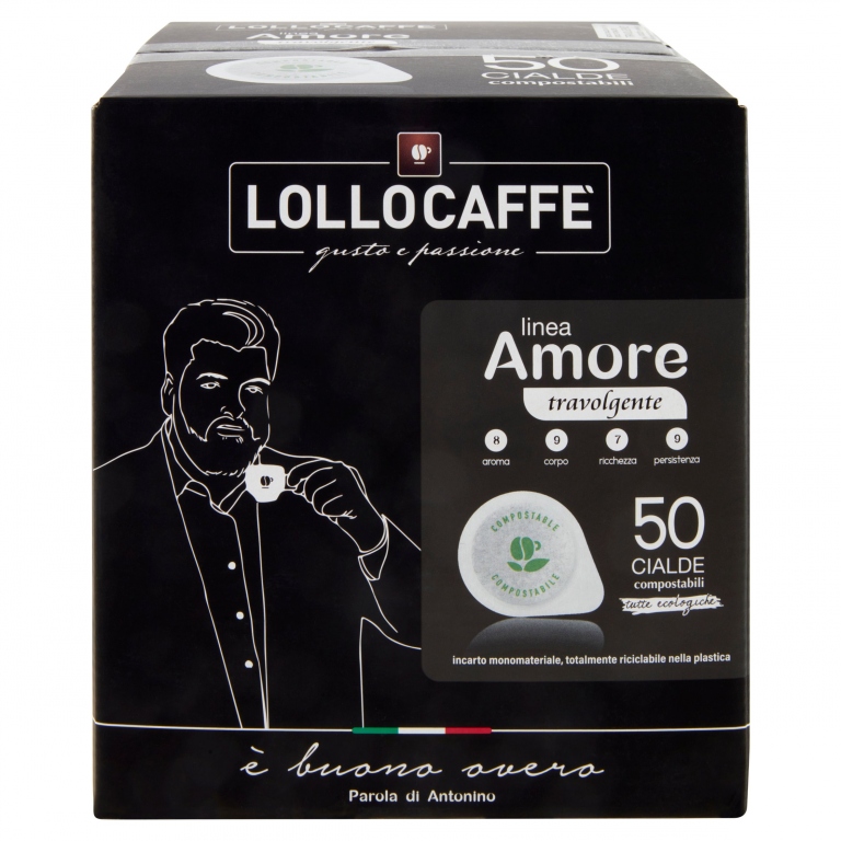 CAFFE'LOLLO CIALDA AMORE TRAVOLG.X50PZ            
