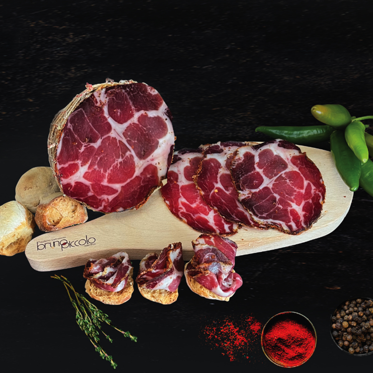 CAPICOLLO SUINO NERO D'ASPROMONTE BRUNO PICCOLO KG