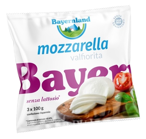 MOZZARELLA SENZA LATTOSIO BAYERNLAND GR.100X3     