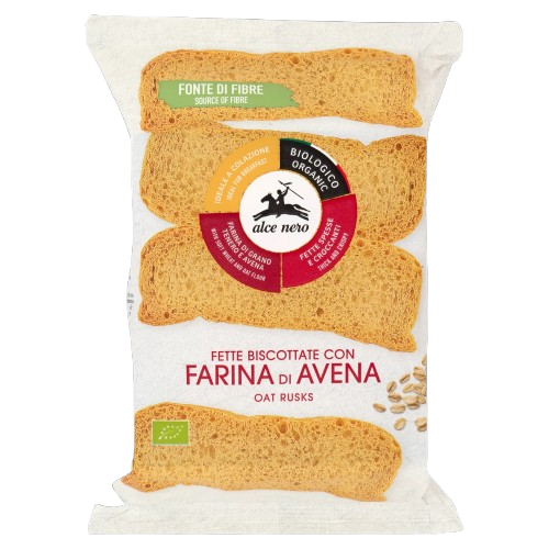 FETTE BISCOTTATE CON AVENA BIO ALCE NERO 120G     