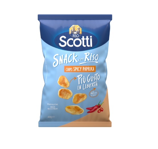 SCOTTI CHIPS SPICY PAPRIKA GR.40                  