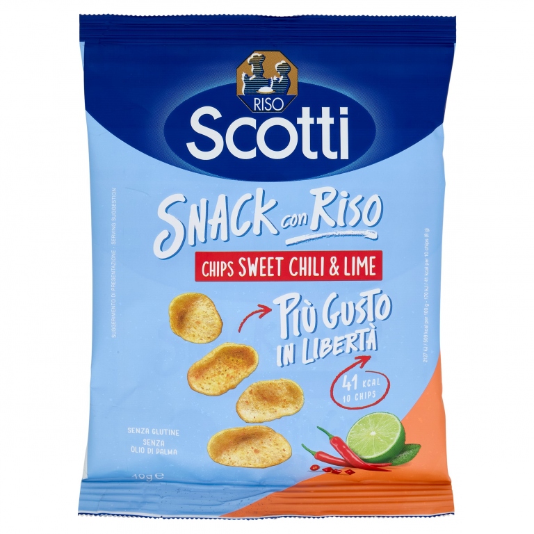 SCOTTI CHIPS SWEET CHILI & LIME GR.40             