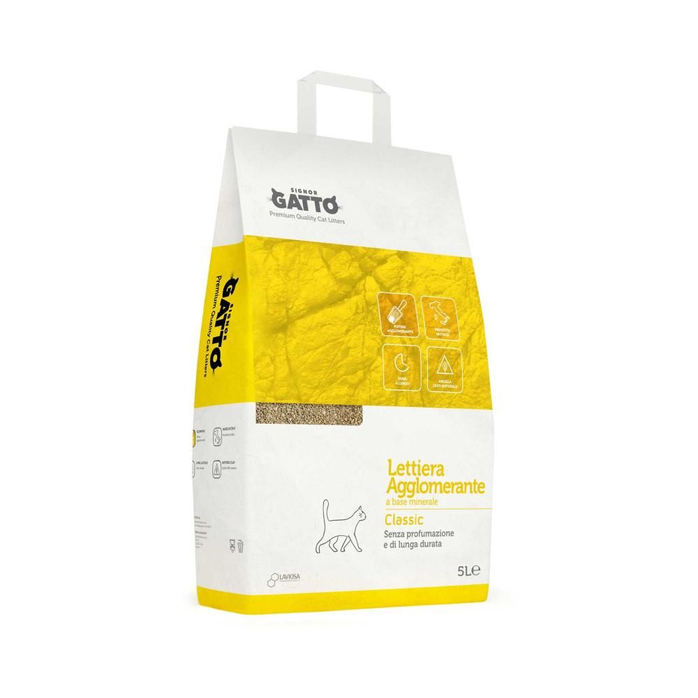 LETTIERA SIGNOR GATTO CLASSIC AGGLOMERANTE LT.5   