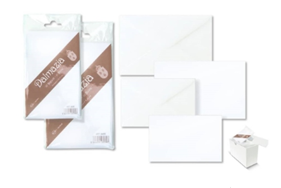 BIGLIETTI E BUSTE AUGURI CM 11X7,5 PZ.10          