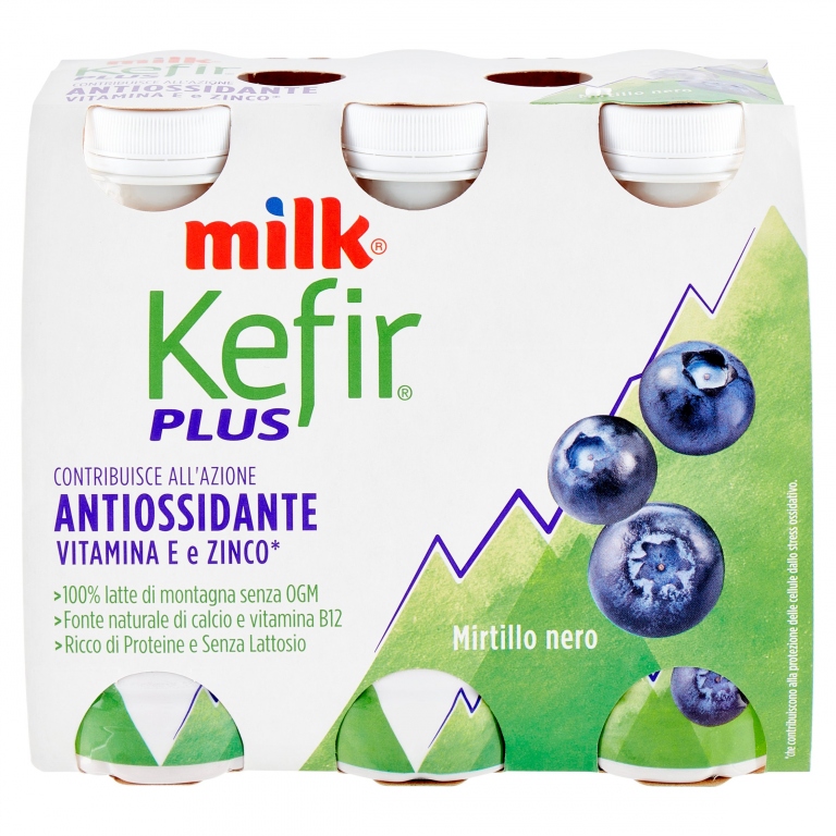 MILK PLUS ANTIOSSIDANTE KEFIR BERE MIRTILLO 6X100G