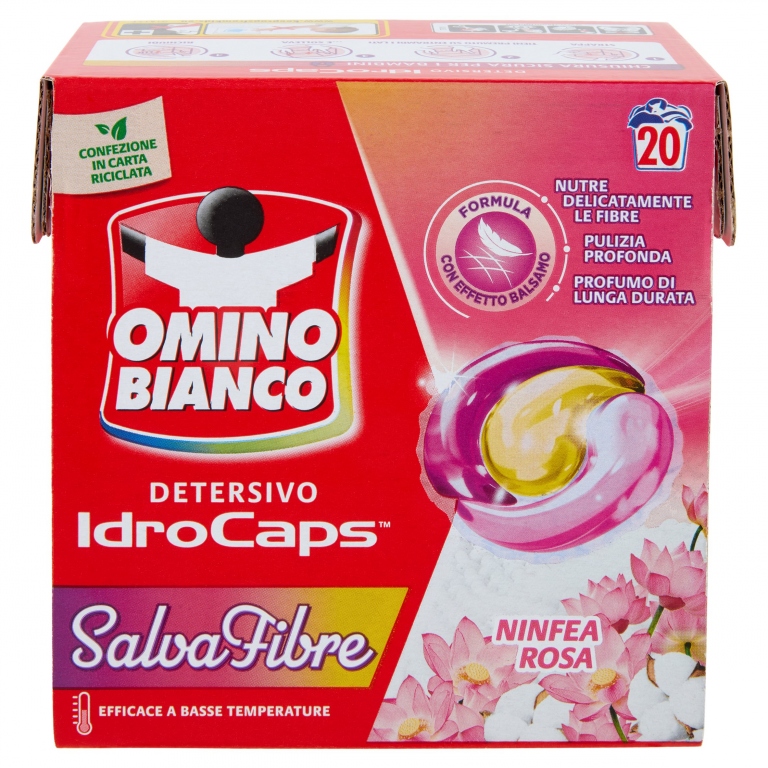 OMINO BIANCO IDROCAPS SALVA FIBRE 20 PZ.          