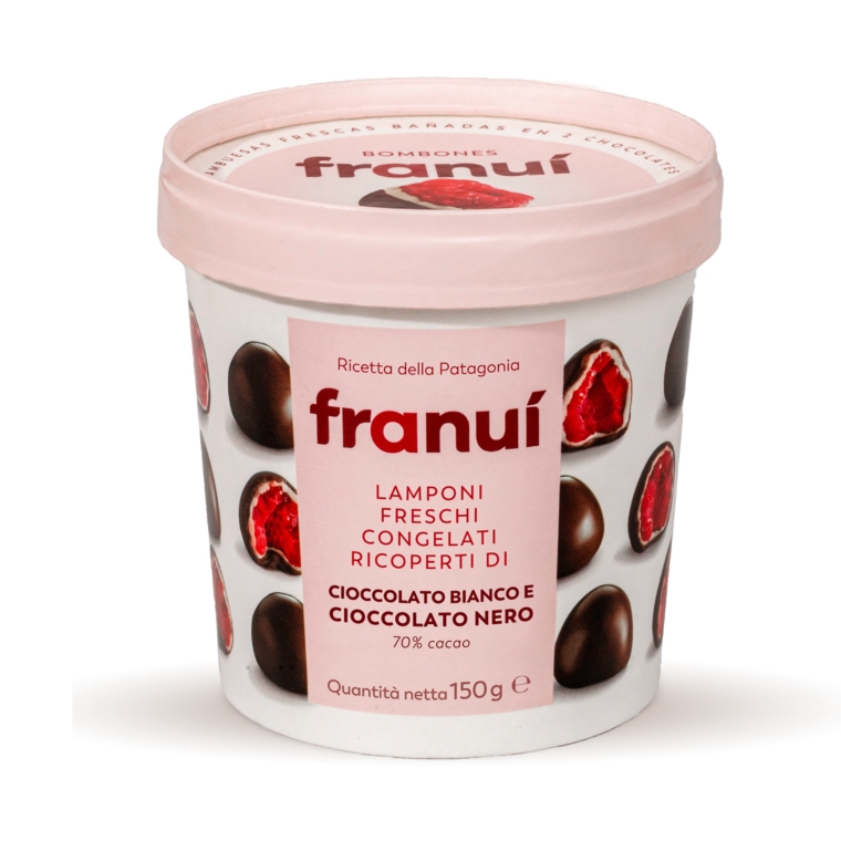 FRANUI'LAMPONI CIOCCOLATO BIANCO/FONDENTE G150    