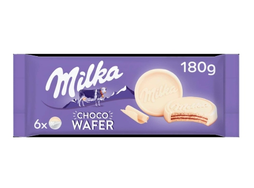 MILKA CHOCO WAFER WHITE GR.180                    