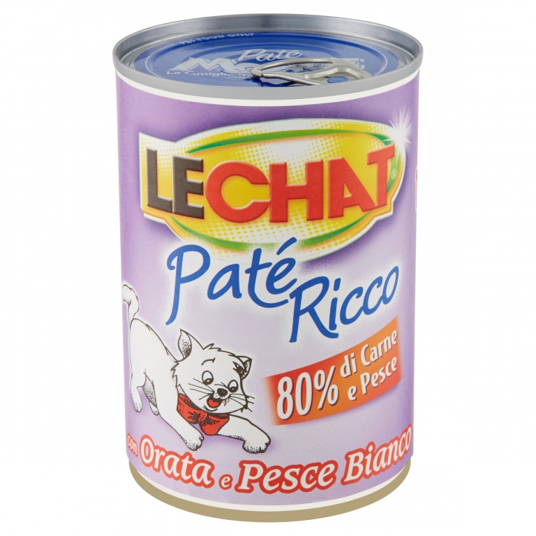 MONGE LECHAT PATE'ORATA/PESCE BIANCO GR.400       