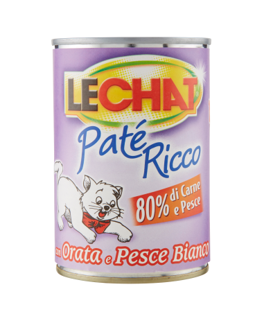 MONGE LECHAT PATE'ORATA/PESCE BIANCO GR.400       