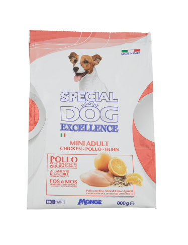 MONGE SPECIAL DOG EXCELL.MINI ADULT GR.800 CROCC. 