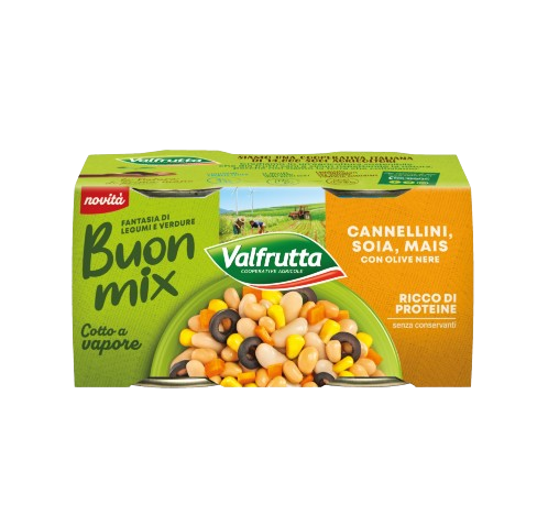 BUONMIX VALFRUTTA FAG.RED/MAIS/PEP GR160X2        