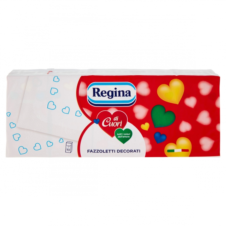 FAZZ.REGINA DI CUORI DECORATO X10                 