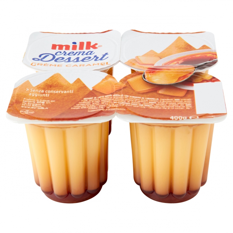 MILK CREMA DESSERT CREME CARAMEL GR.125X4         