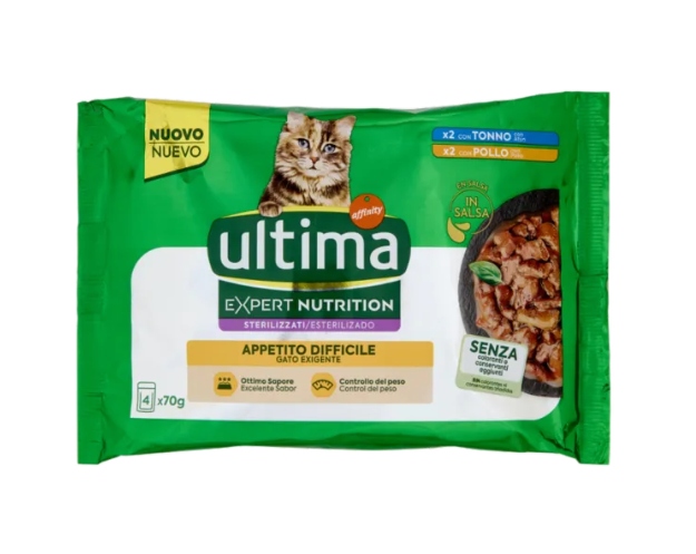 ULTIMA GATTO EXPERT APPETITO DIFF.TONNO GR70X4    