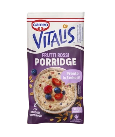 CAMEO VITALIS PORRIDGE FRUTTI ROSSI 168G          