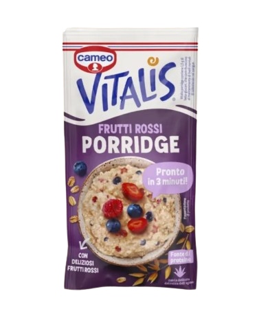CAMEO VITALIS PORRIDGE FRUTTI ROSSI 168G          