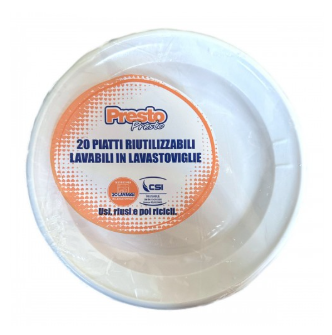 PIATTI PRESTO PIANI PS E.RIGIDI PZ.20             