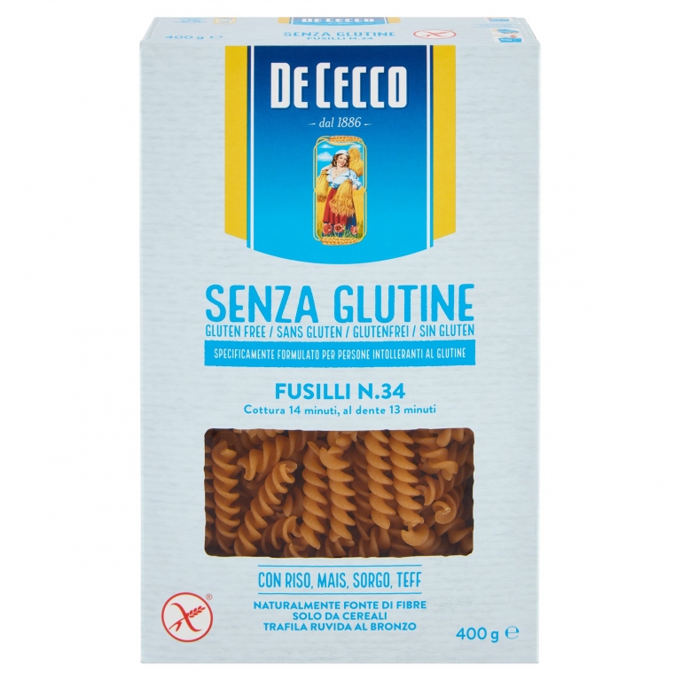 PASTA DE CECCO S/GLUT.FUSILLI N.34 GR400          