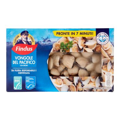 VONGOLE DEL PACIFICO C/GUSCIO FINDUS G400         